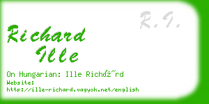 richard ille business card